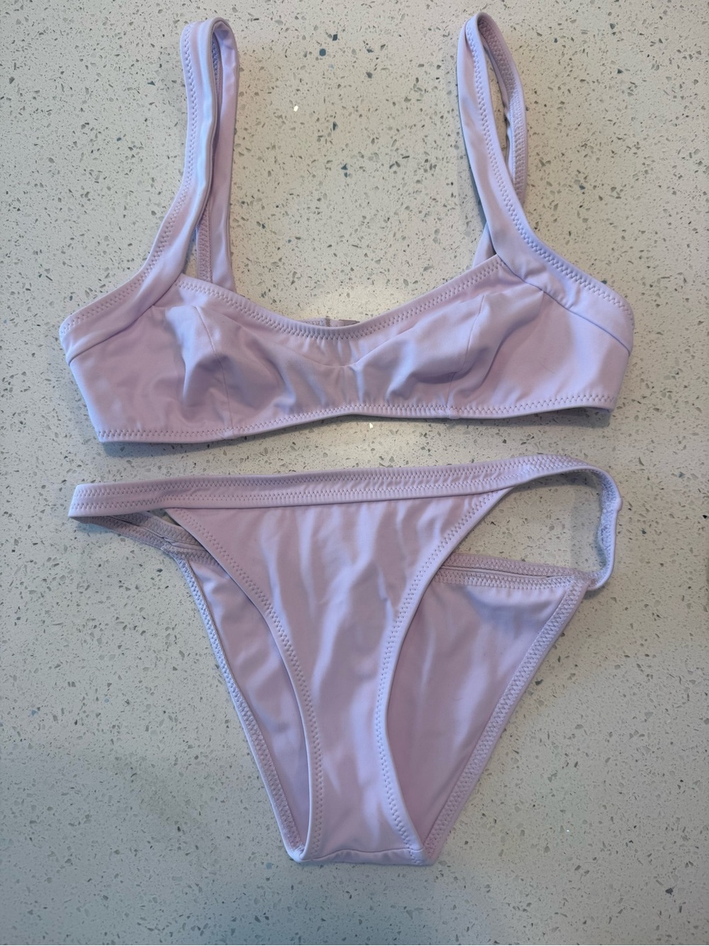 Solid & Striped Lilac Scoop Bikini Set - Women's Two-Piece Swimwear
